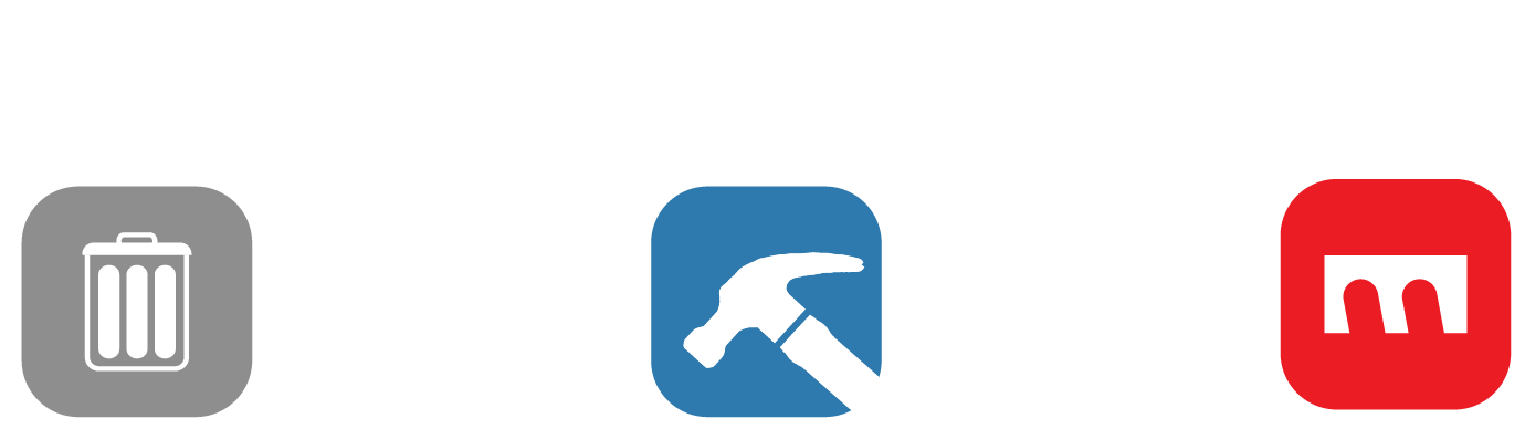 White Text - Lt Grey Waste Icon - WrongThingsHarderRightThingsEasierScaleitUp